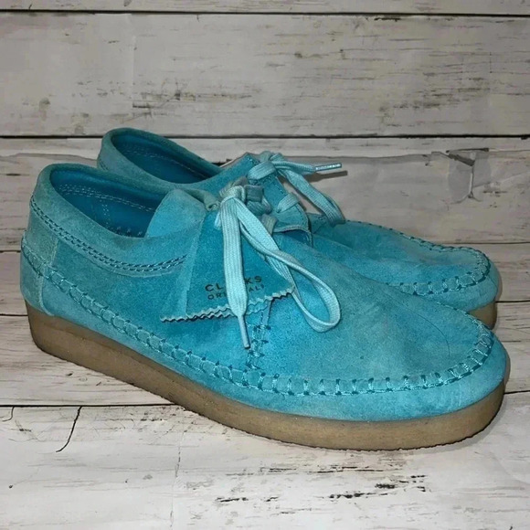 Clarks Originals Weaver Shoe Aqua Men’s 8 - Picture 1 of 6